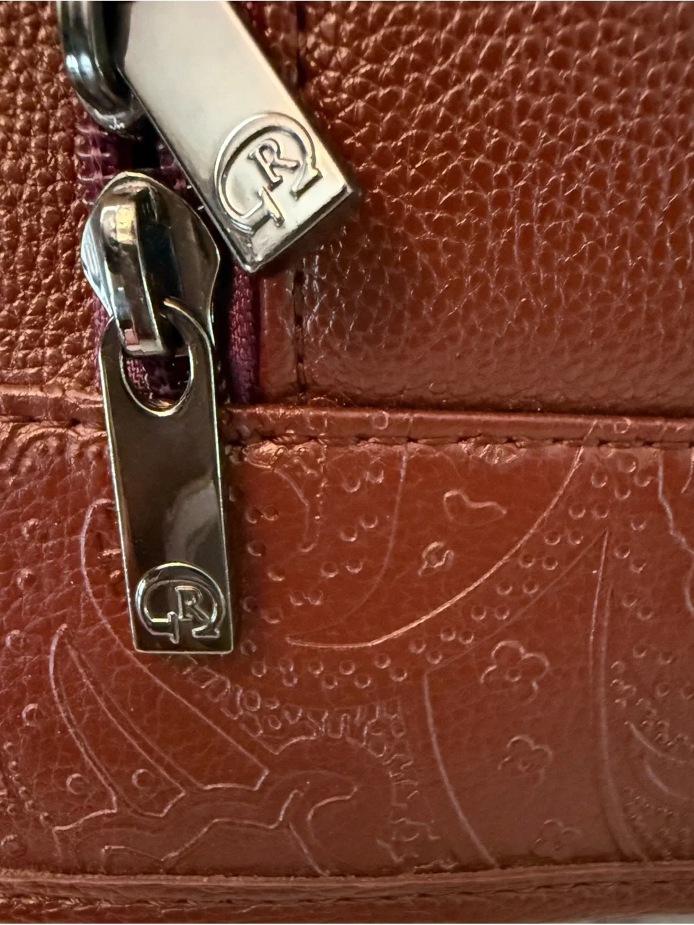 Robert Graham Brown Leather Messenger Bag,  Very Good Condition.